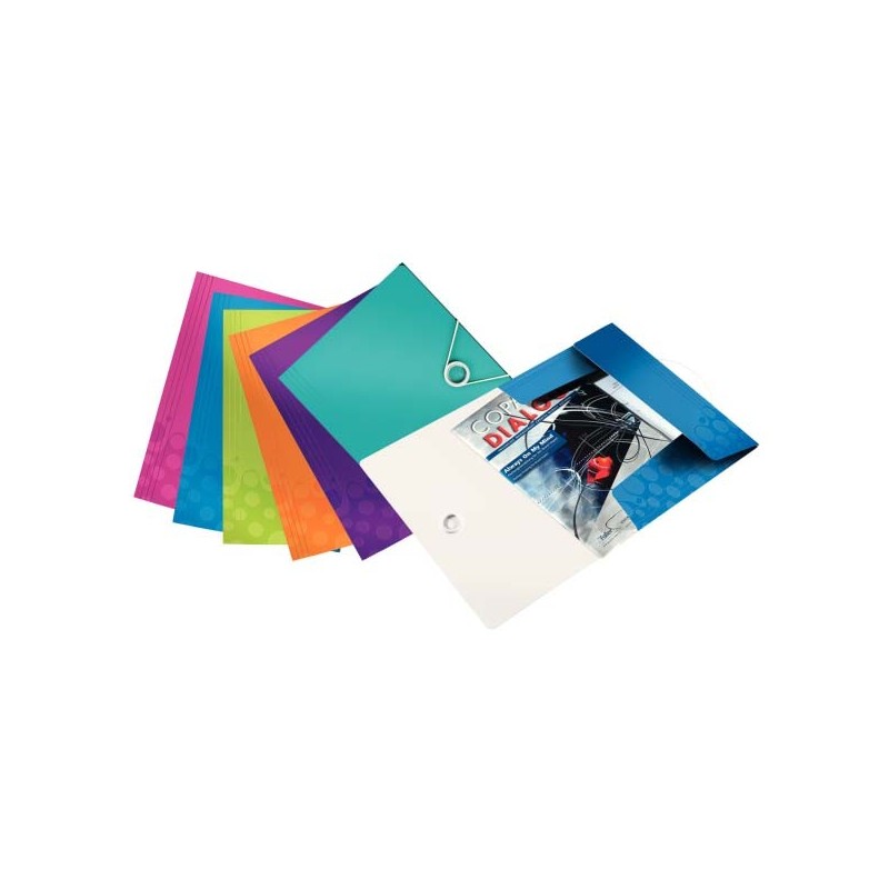 Teczka Kartonowa Z Gumką Leitz WOW A4 Turkusowy 3982-00-51 264249